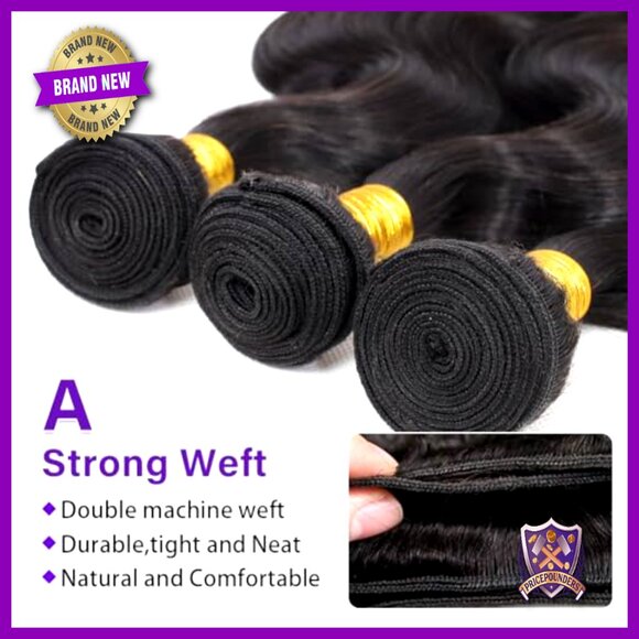 Brazilian Human Hair Bundles 18 20 22 Inch Body Wave 3 Bundles main image 4